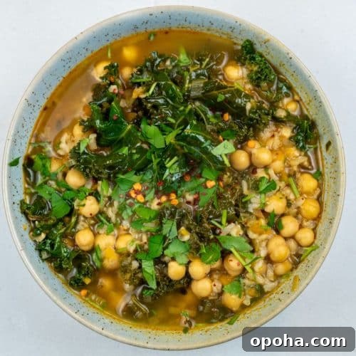 Chickpea Rice Soup