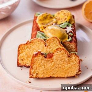 moist slices of lemon pound cake on a plate