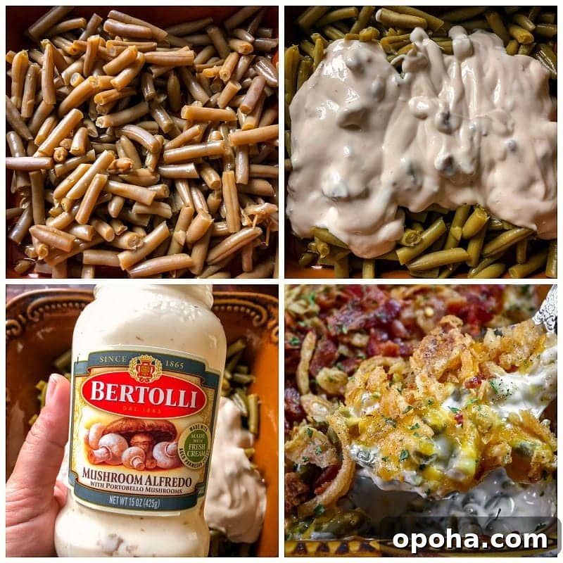 Classic Green Bean Casserole Recipe with Crispy Onion Topping 7 img 1801 6