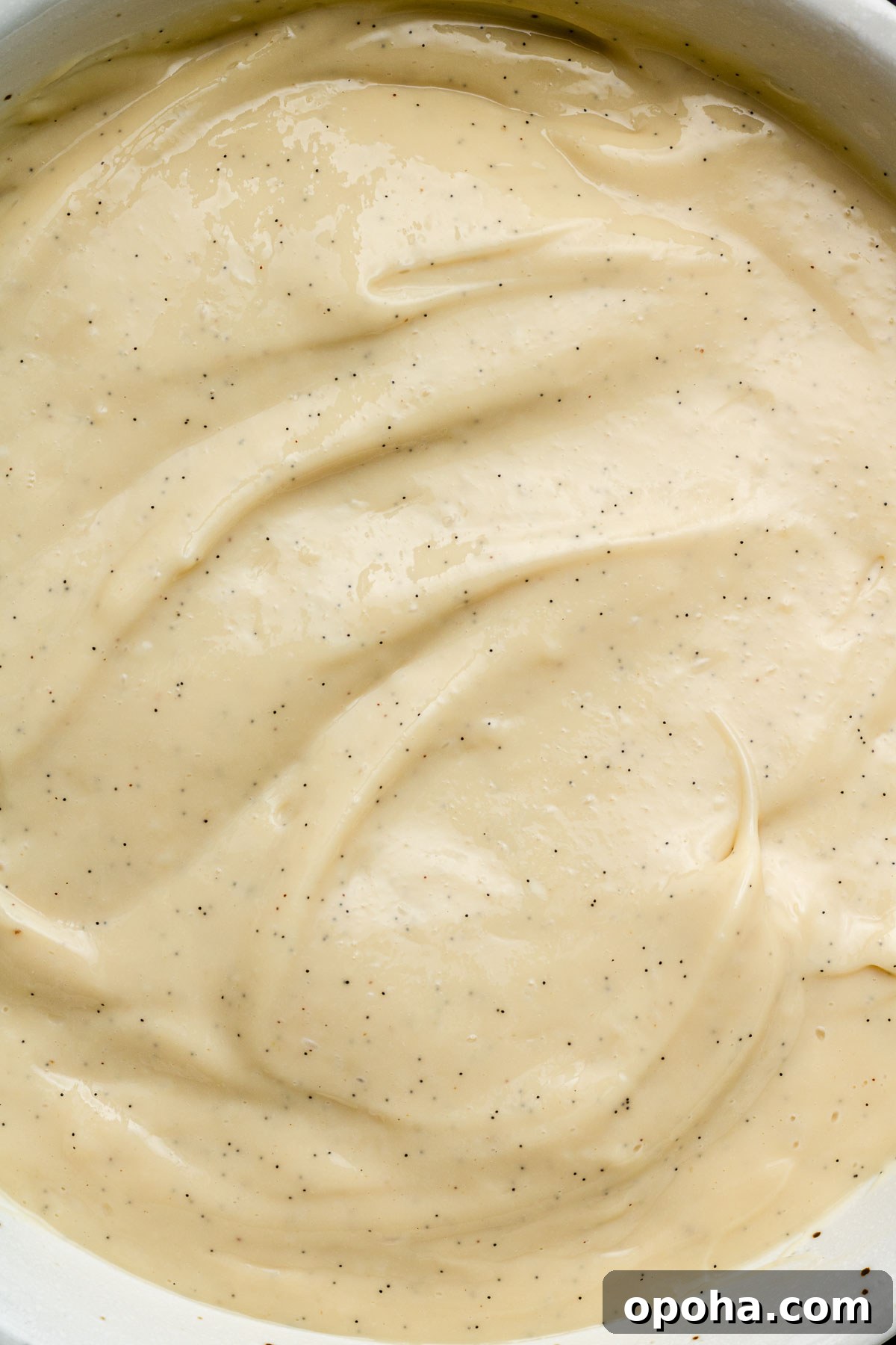 How to Make Smooth Custard Pastry Cream (Pastry Cream Recipe) 2 vanilla pastry cream in a white bowl