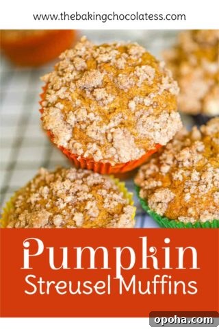 3 Pumpkin Streusel Muffins