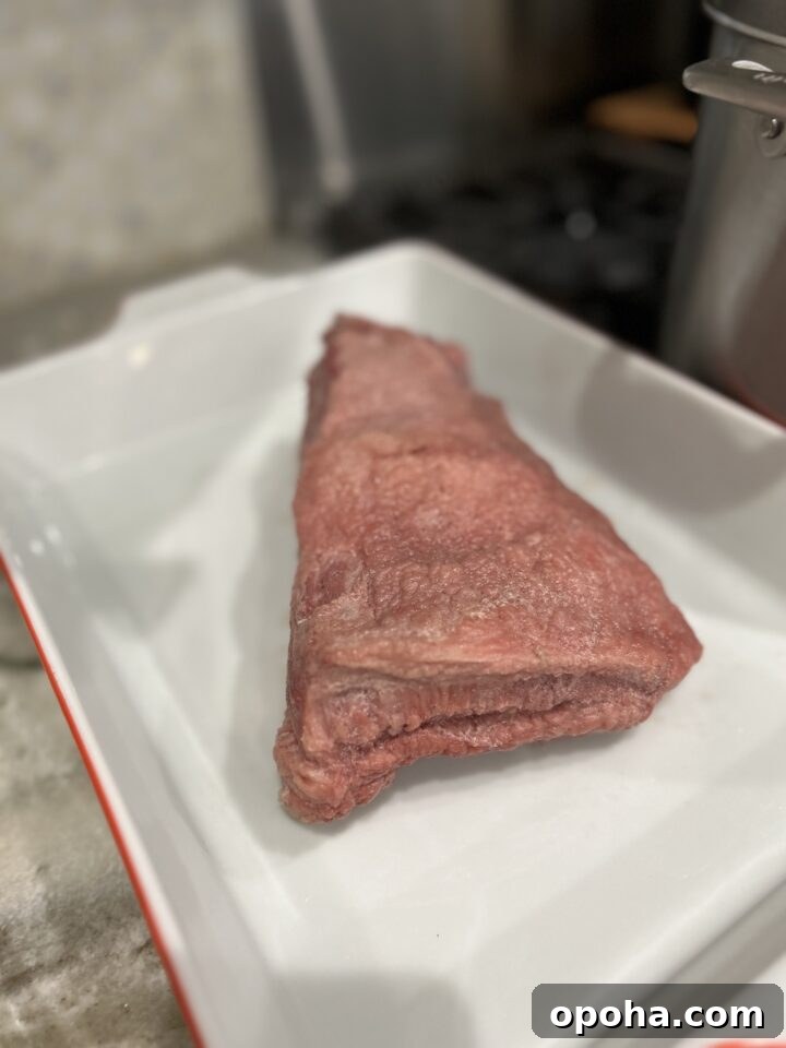 beef in baking tray