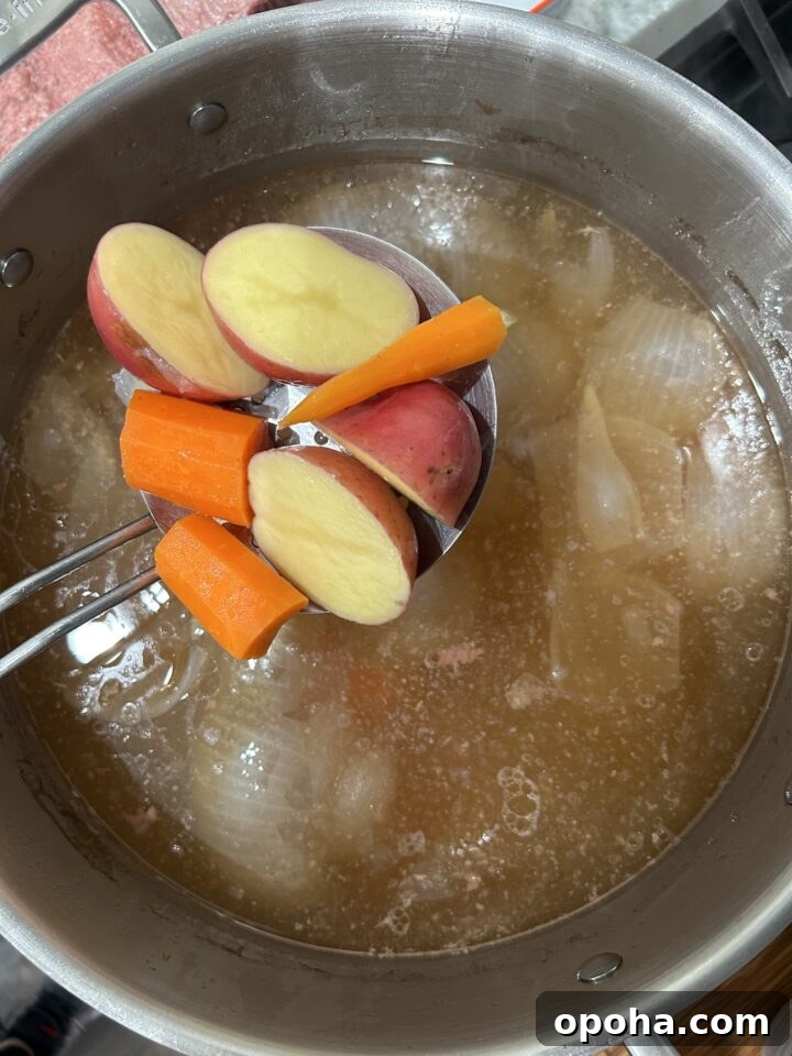 Adding veggies to brine