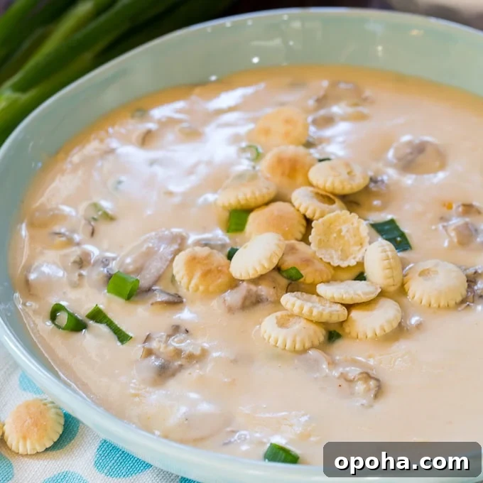 Creamy Oyster Stew Recipe with Garlic and Fresh Herbs 2 Homemade Oyster Stew
