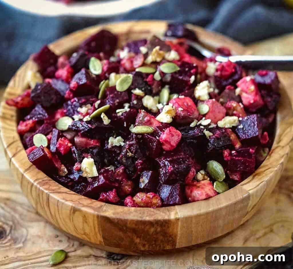 Balanced Plate Meal Template: How to Build Nutritious Portions 12 simple beetroot salad with walnuts avocado and prunes featured IMAGE