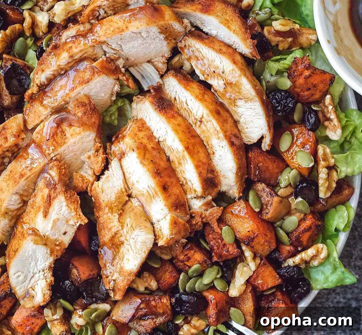 Balanced Plate Meal Template: How to Build Nutritious Portions 15 fall chicken harvest salad featured image