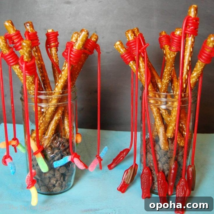 Pretzel Fishing Rods