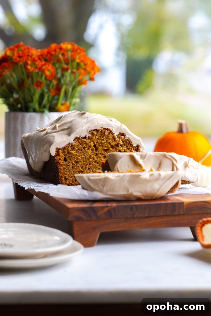 Pumpkin Spice Quick Bread with Maple Cream Cheese Frosting 20 img 20392 21