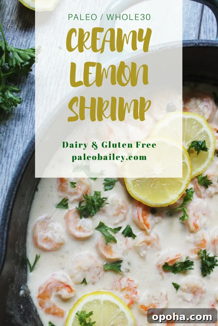 creamy lemon shrimp