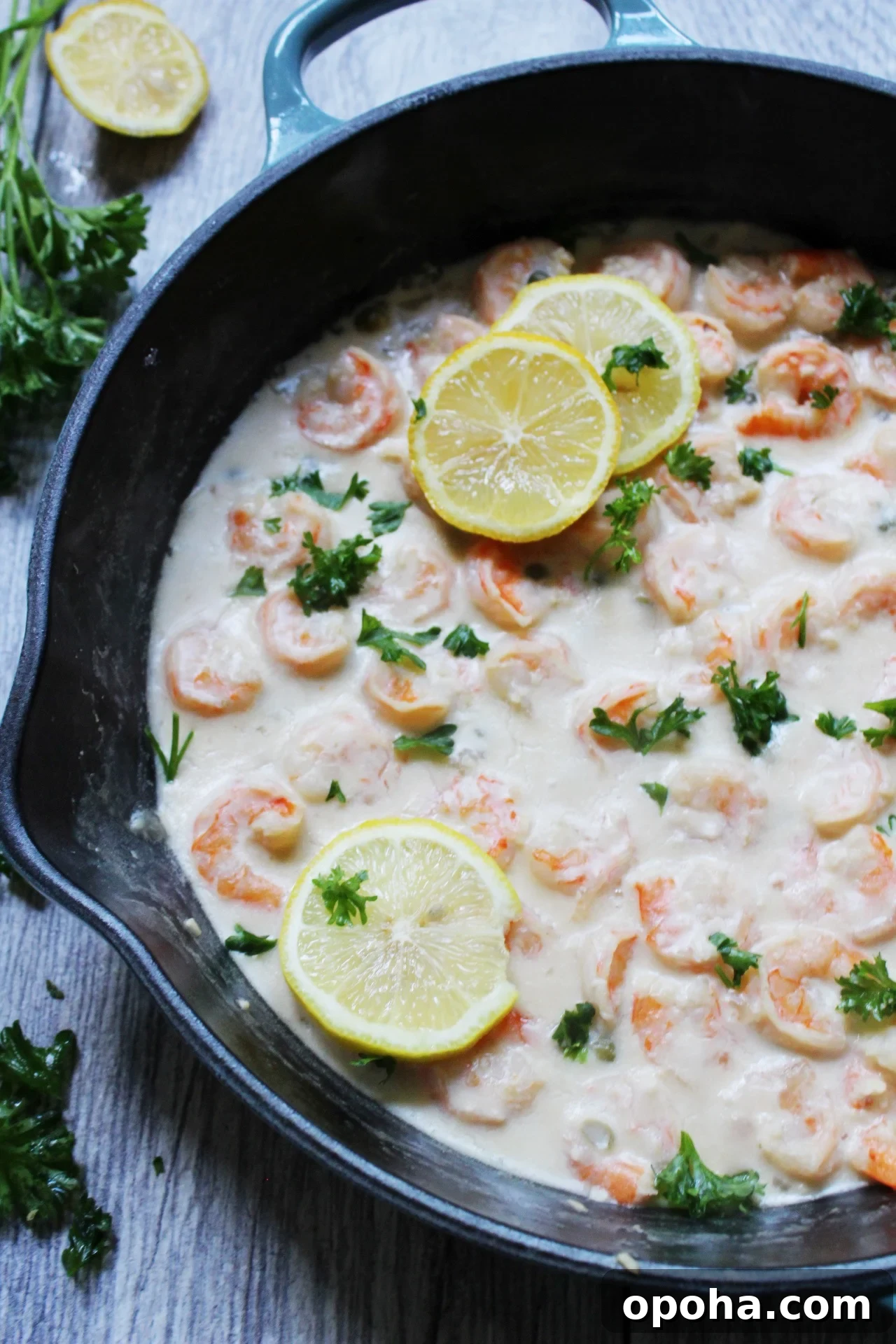 paleo creamy lemon shrimp