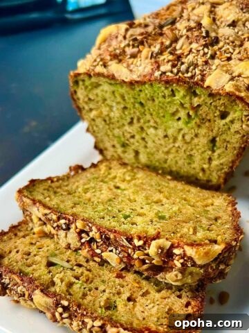 Broccoli and cheese bread with mixed seeds.