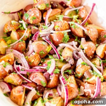 Crispy Roasted New Potato Salad with Herb Vinaigrette 6 Roasted New Potato Salad