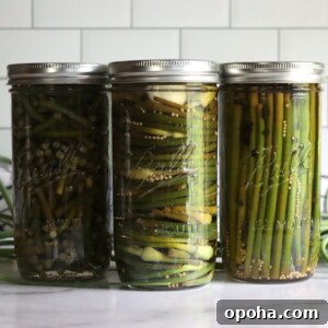 Pickled Garlic Scapes