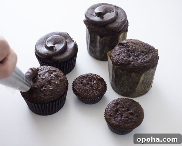 How to Make a Charming Cupcake Terrarium Step-by-Step 11 Chocolate cupcakes on tray
