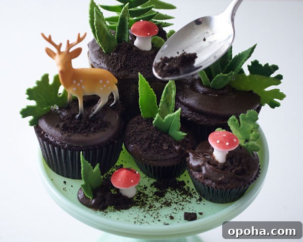 How to Make a Charming Cupcake Terrarium Step-by-Step 15 Sprinkling cookie crumbs