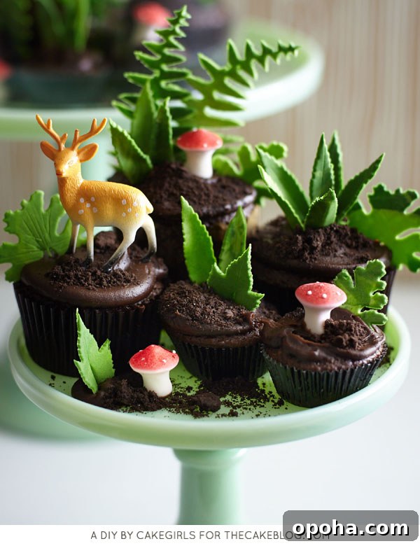 How to Make a Charming Cupcake Terrarium Step-by-Step 17 Close-up of cupcake terrarium details