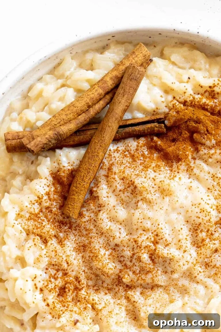 a bowl of arroz con leche
