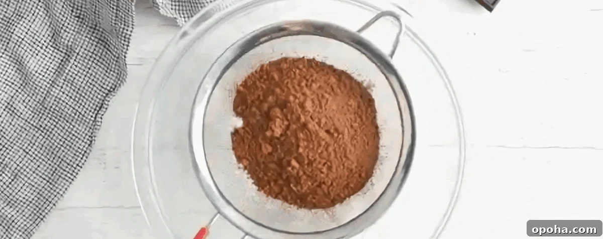 Decadent Chocolate Mousse Recipe You Can Make Tonight 5 Sifting powdered sugar and cocoa powder.