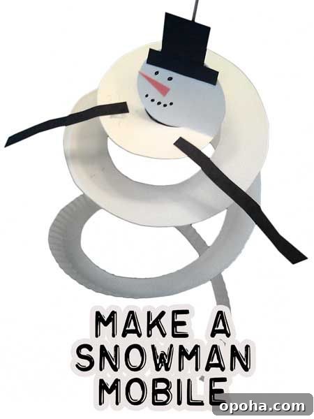 Paper Plate Snowman | 25+ Indoor Winter Activities for Kids