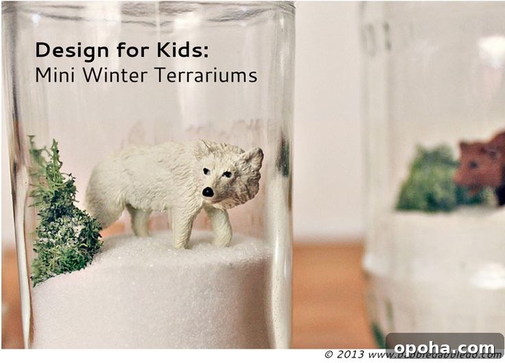 Mini Winter Terrariums | 25+ Indoor Winter Activities for Kids