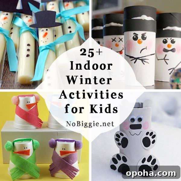 25+ winter indoor activities for kids | NoBiggie.net