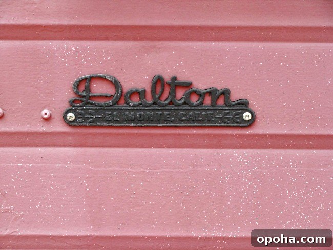 dalton vintage trailer name plate
