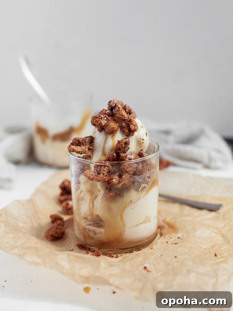 Whiskey Coffee Caramel Sundae (Gluten-Free Dessert) 5 How to plate