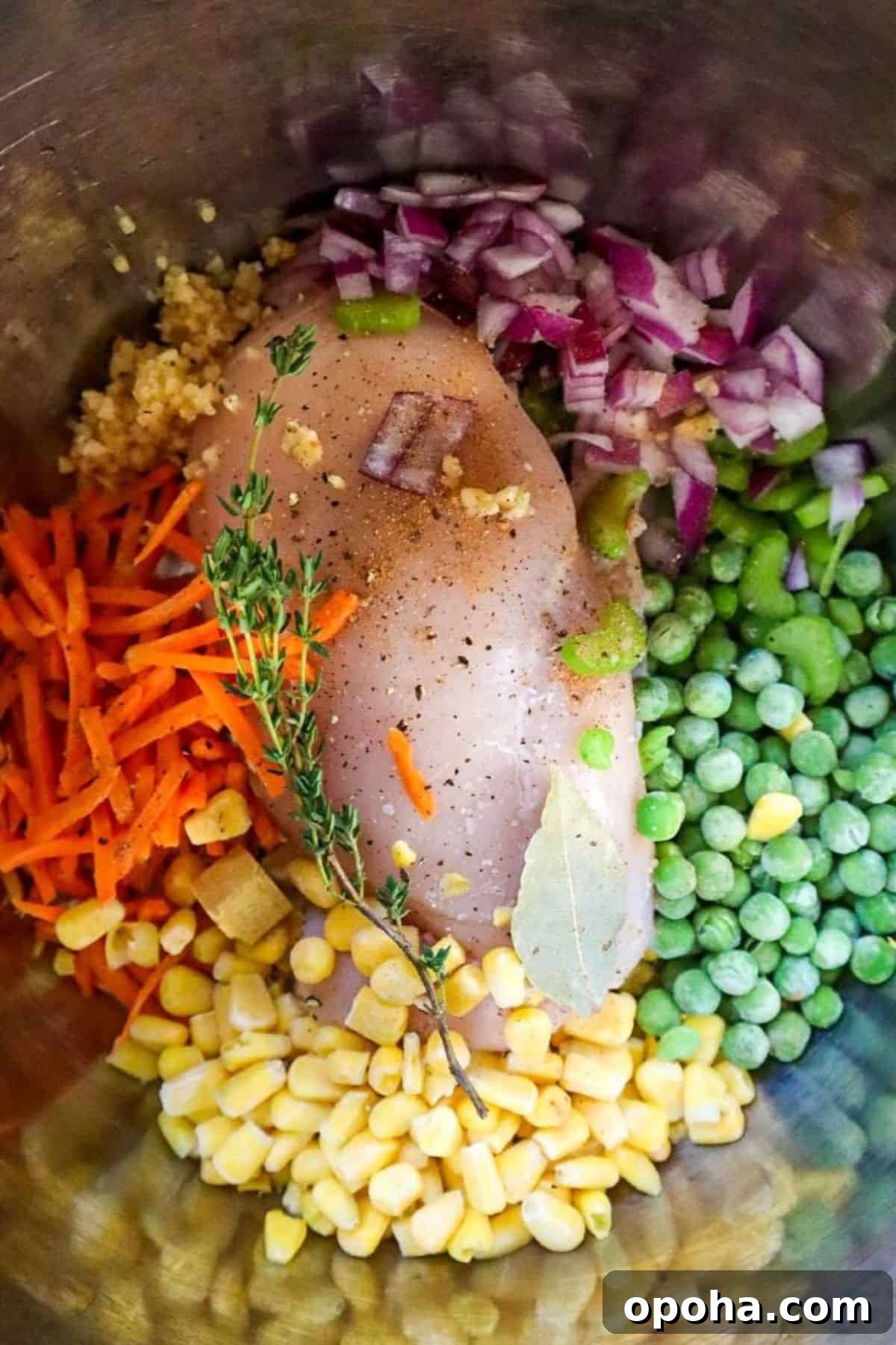 Creamy Slow Cooker Chicken Pot Pie Soup Recipe 3 ingredients for slow cooker chicken pot pie soup