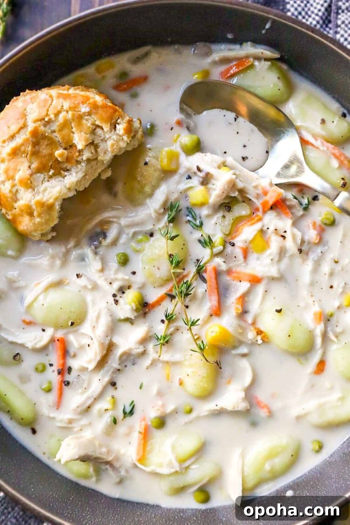 Creamy Slow Cooker Chicken Pot Pie Soup Recipe 4 chicken pot pie chicken soup