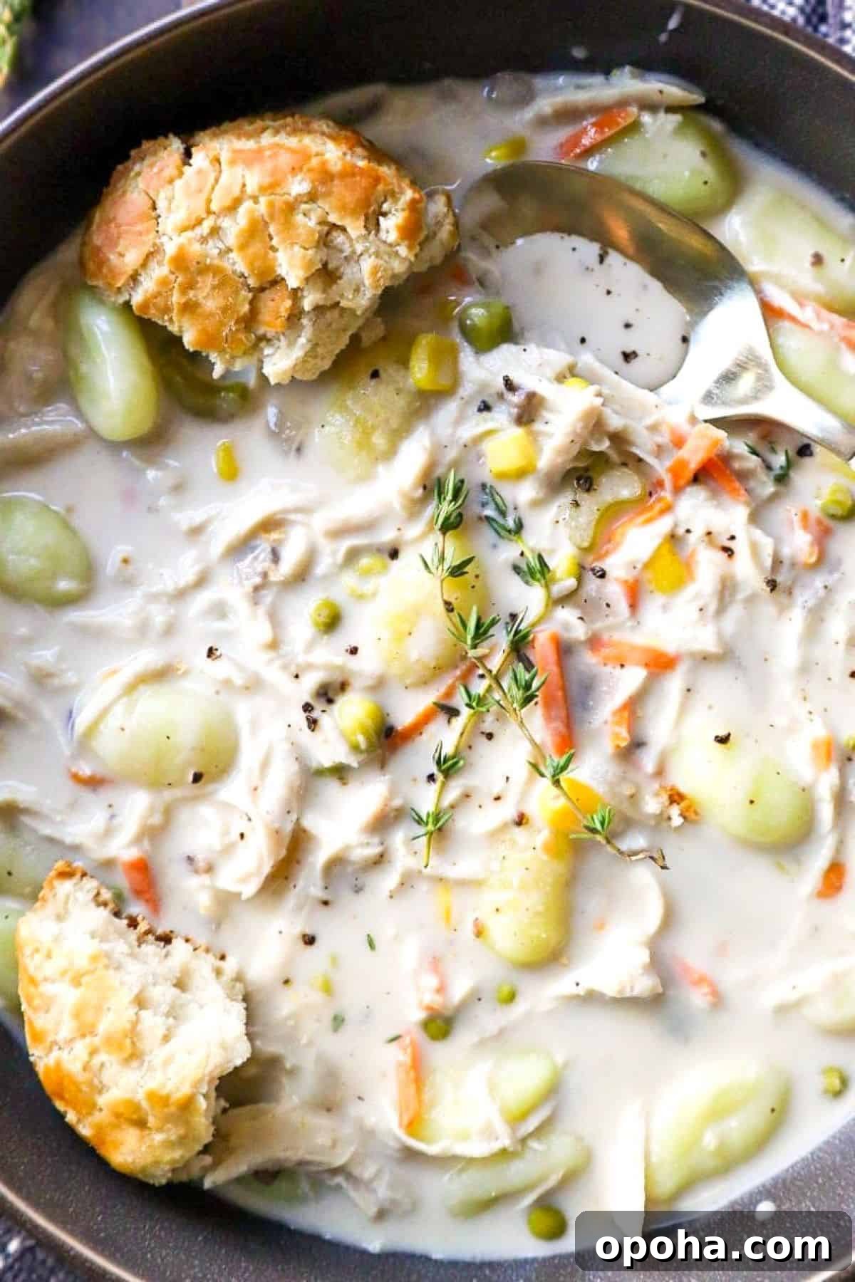 Creamy Slow Cooker Chicken Pot Pie Soup Recipe 5 crock pot chicken and gnocchi soup