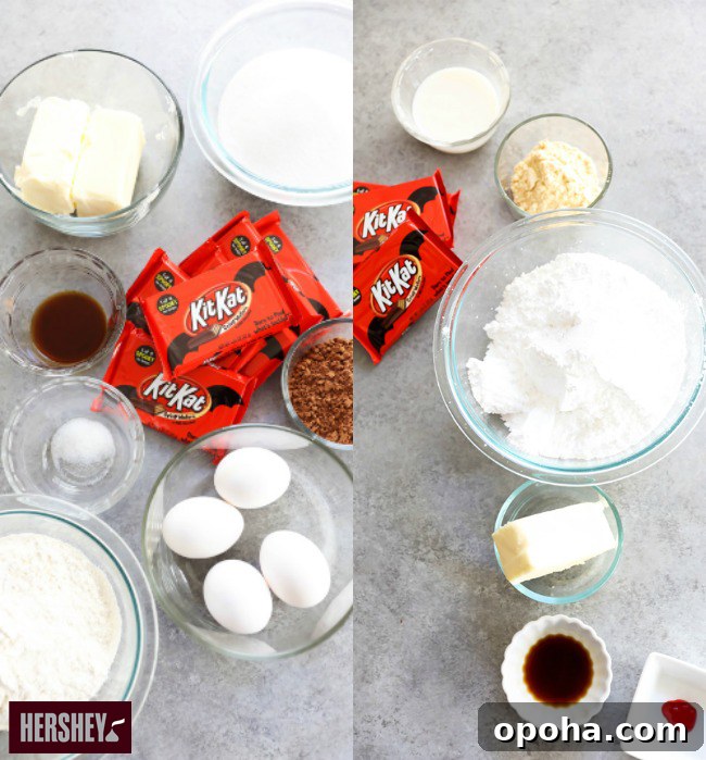 Kit Kat Halloween Brownies Recipe — Spooky Candy Bar Brownies 3 Close up of KIT KAT Halloween Brownies