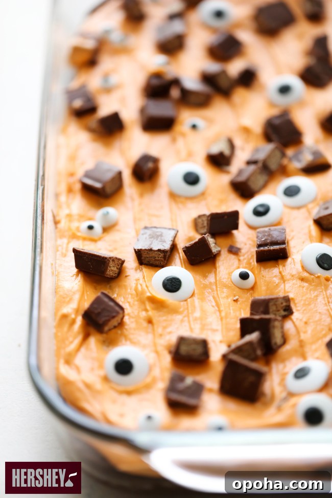 Kit Kat Halloween Brownies Recipe — Spooky Candy Bar Brownies 8 Final shot of KIT KAT Halloween Brownies