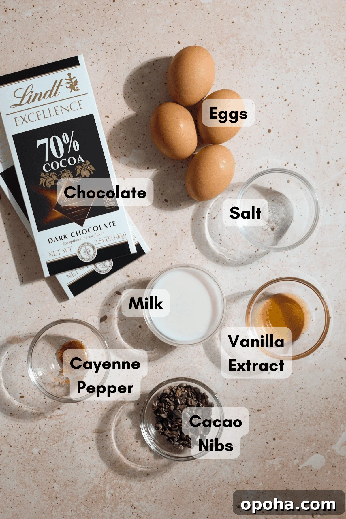 Decadent Dairy-Free Chocolate Mousse Recipe 3 Ingredients for dairy-free chocolate mousse in small bowls.