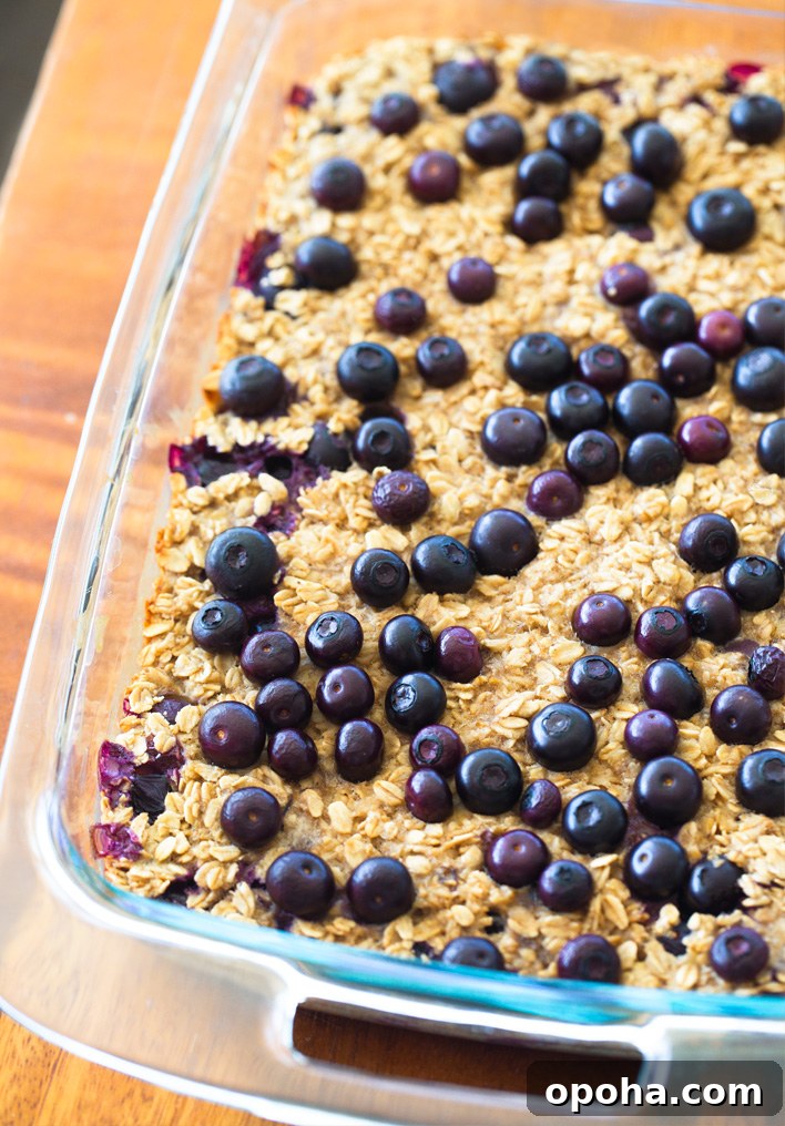 Blueberry Baked Oats