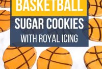 Basketball Sugar Cookies with Royal Icing: Fun Game-Day Treat