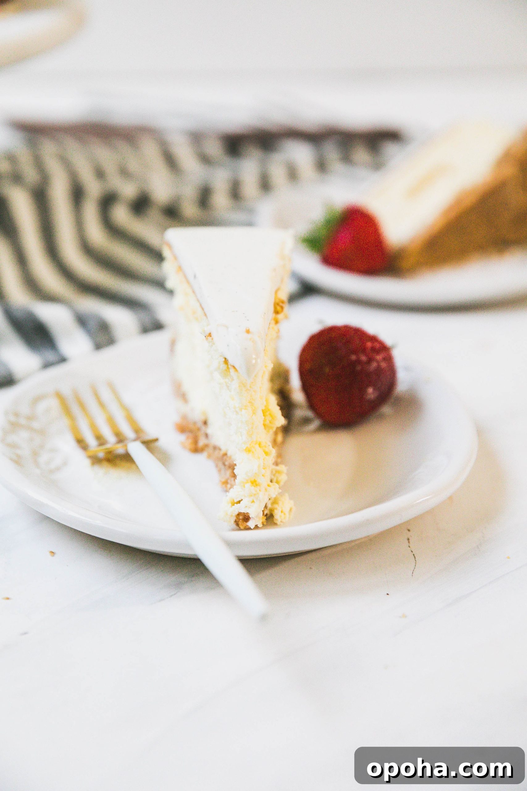 Creamy Vanilla Cheesecake with Tangy Sour Cream Glaze 7 Vanilla Cheesecake with Sour Cream Topping-9