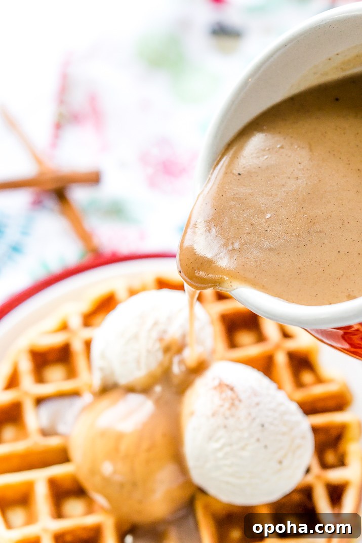 Jar of spiced vanilla syrup