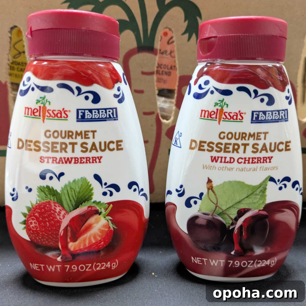 strawberry and wild cherry dessert sauce