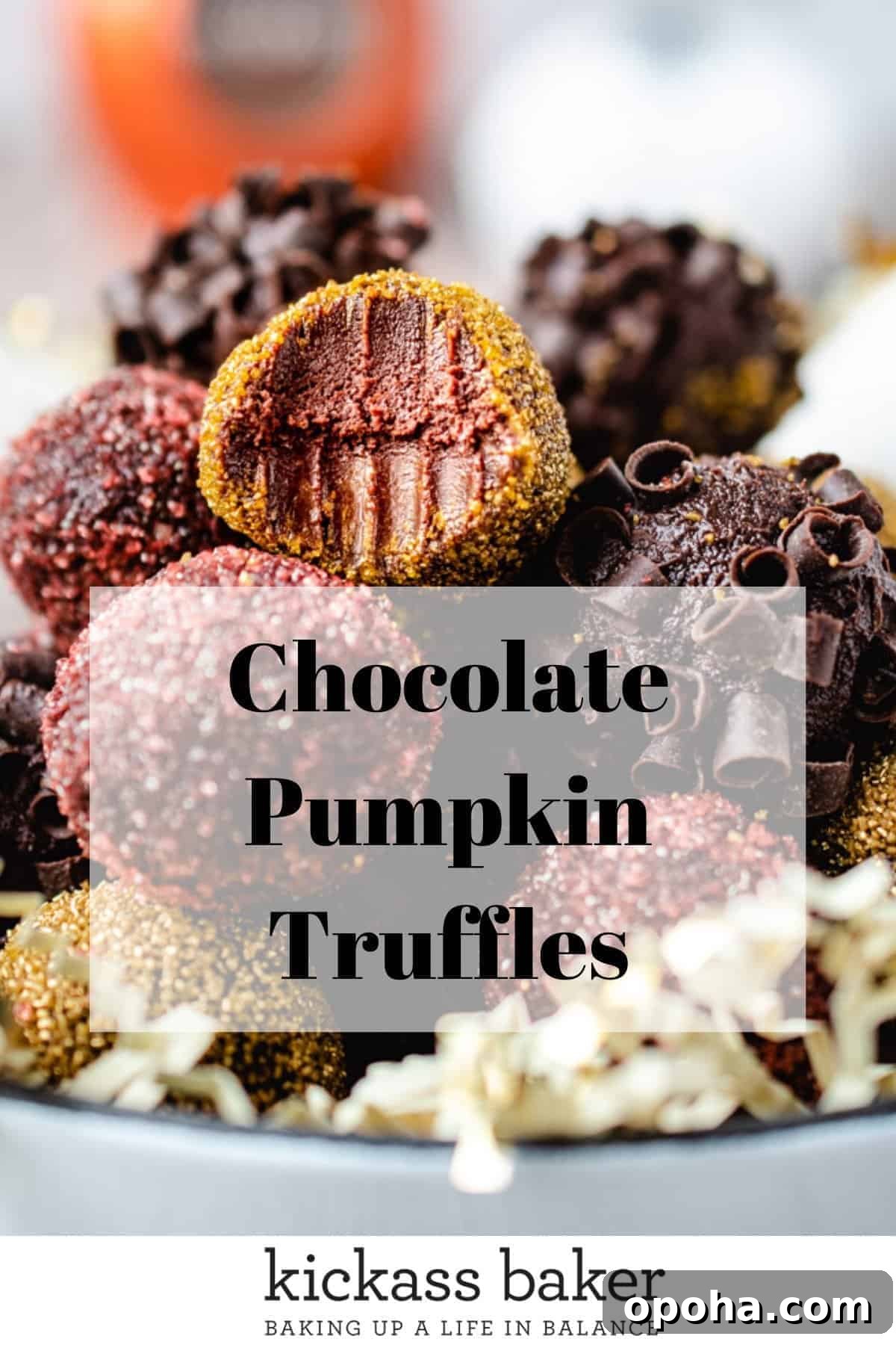 Chocolate Pumpkin Truffles Recipe — Rich, No-Bake Fall Treat 8 Chocolate Pumpkin Truffles | pin for Pinterest