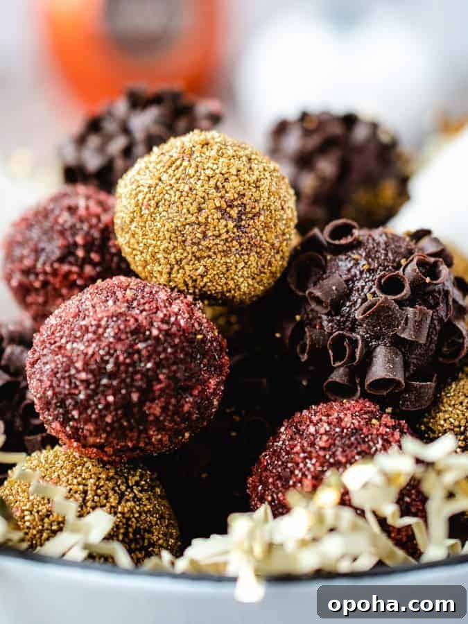 Chocolate Pumpkin Truffles Recipe — Rich, No-Bake Fall Treat 4 Bowl of holiday decorated pumpkin chocolate truffles