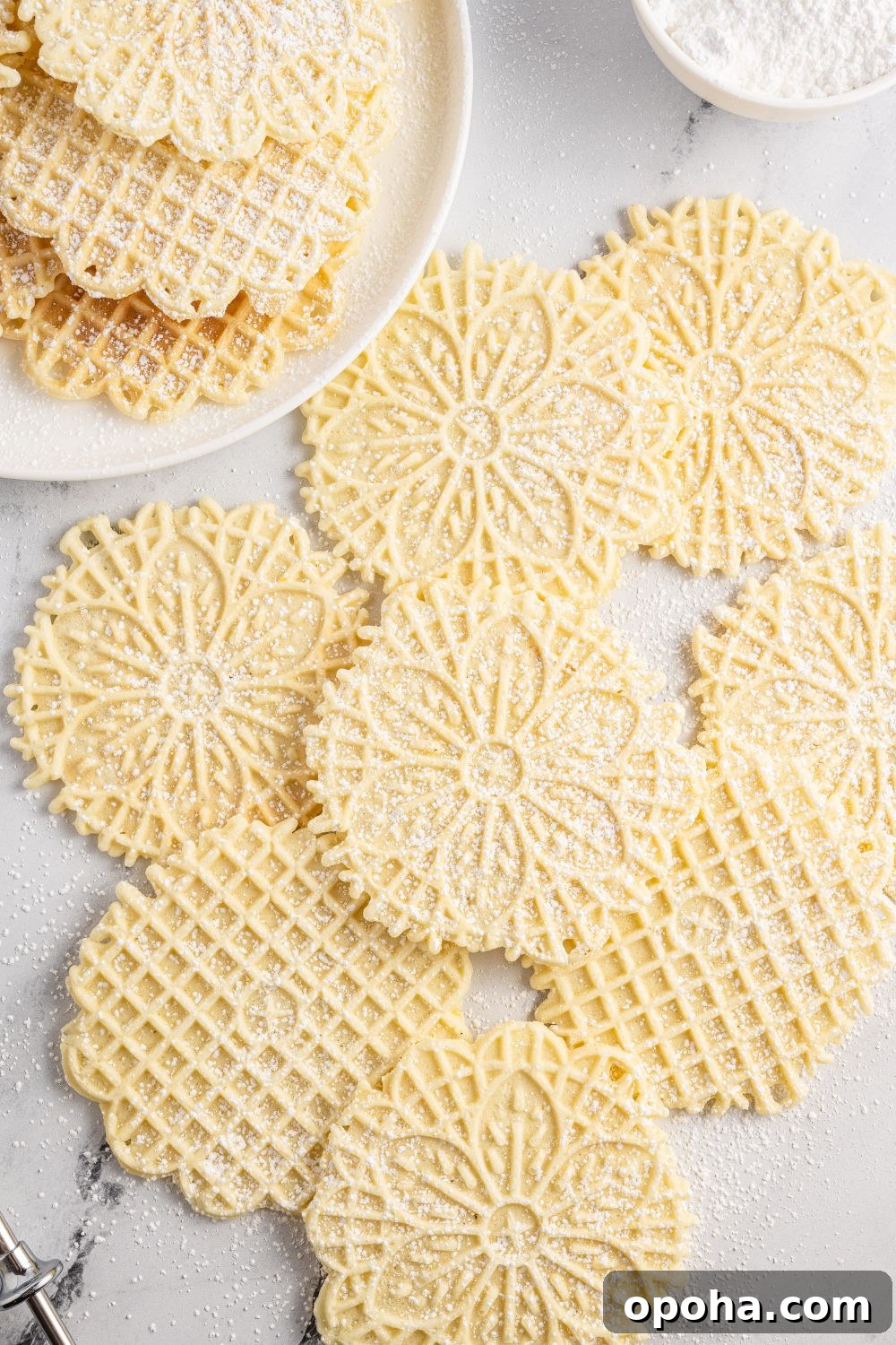Traditional Italian Pizzelle Cookies: Crisp Anise Wafers Recipe 20 Pizzelles