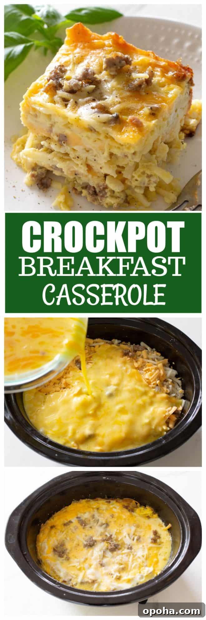 Overnight Crockpot Breakfast Casserole for Busy Mornings 13 breakfast casserole