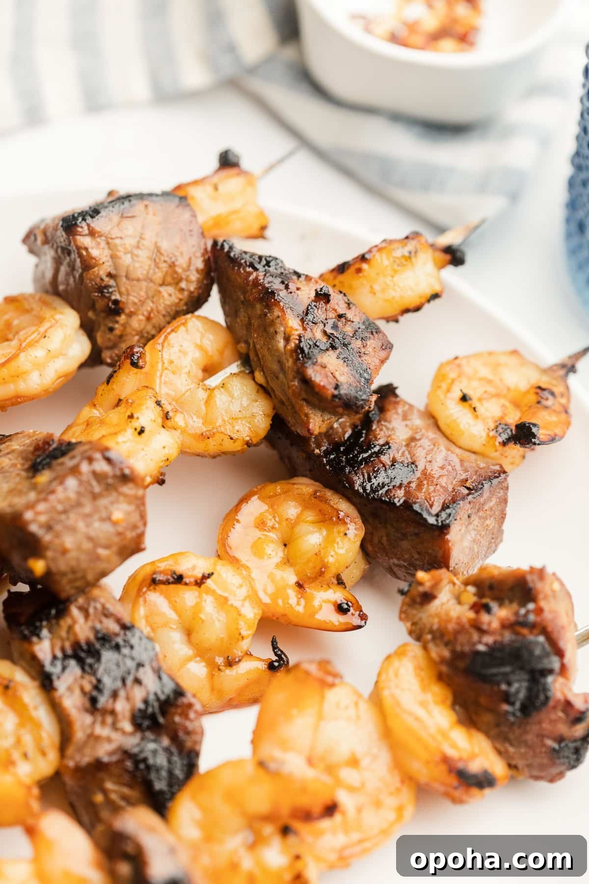 Steak and Shrimp Kabobs on the Grill: Flavorful Summer Recipe 5 Finished kabobs