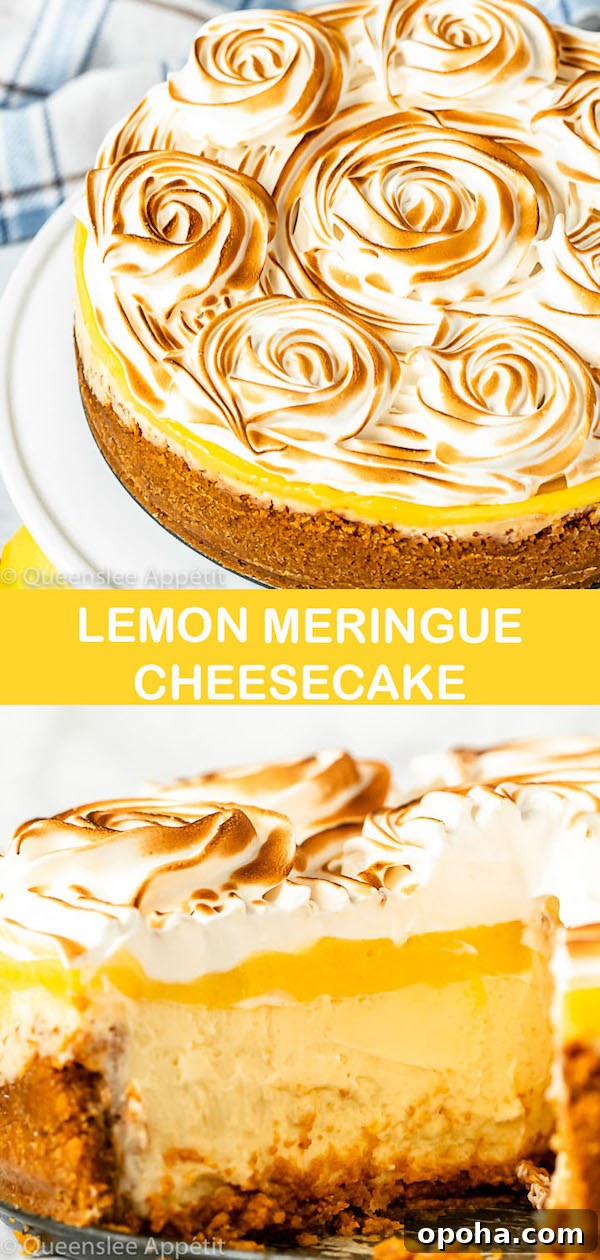 lemon meringue cheesecake