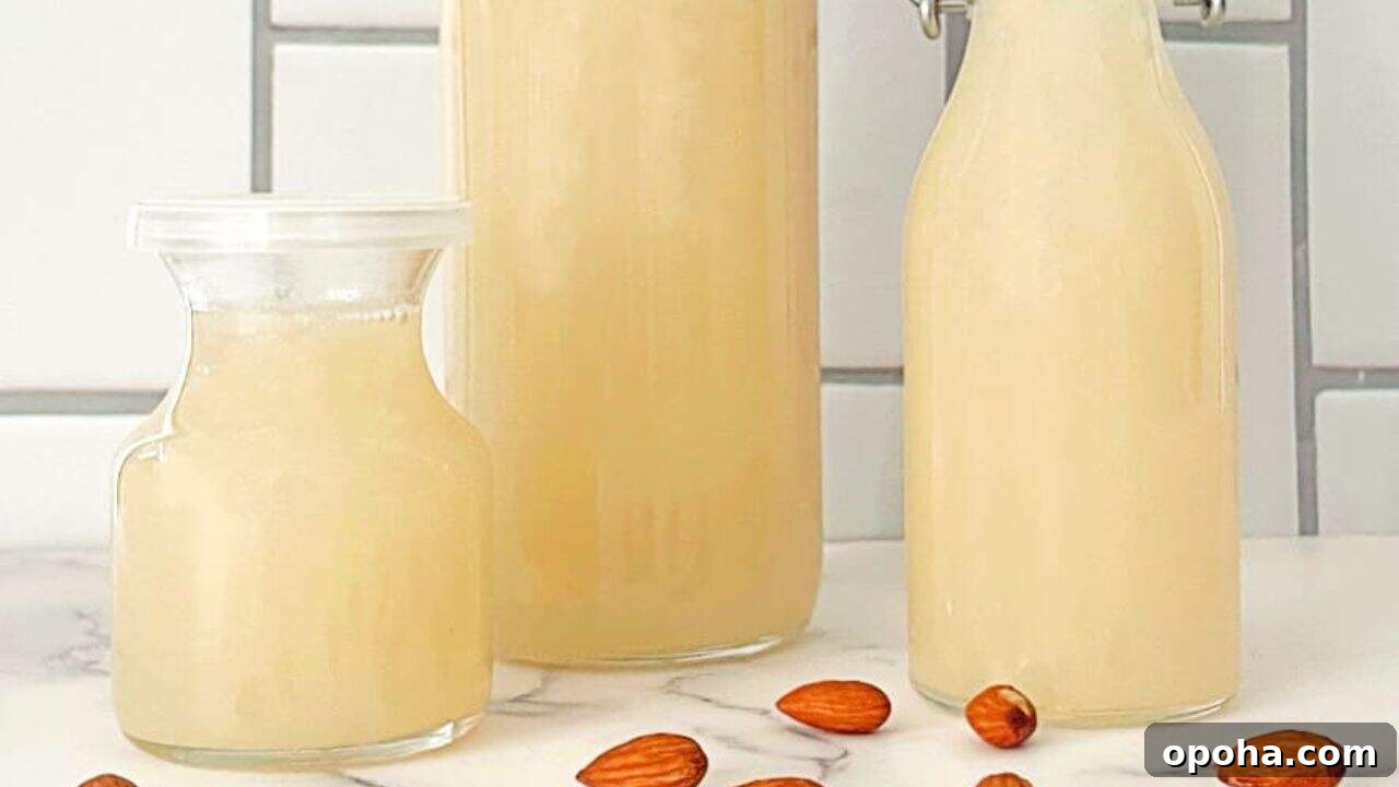 15 Homemade Syrups to Elevate Your Drinks and Desserts 9 Almond Milk Orgeat Syrup