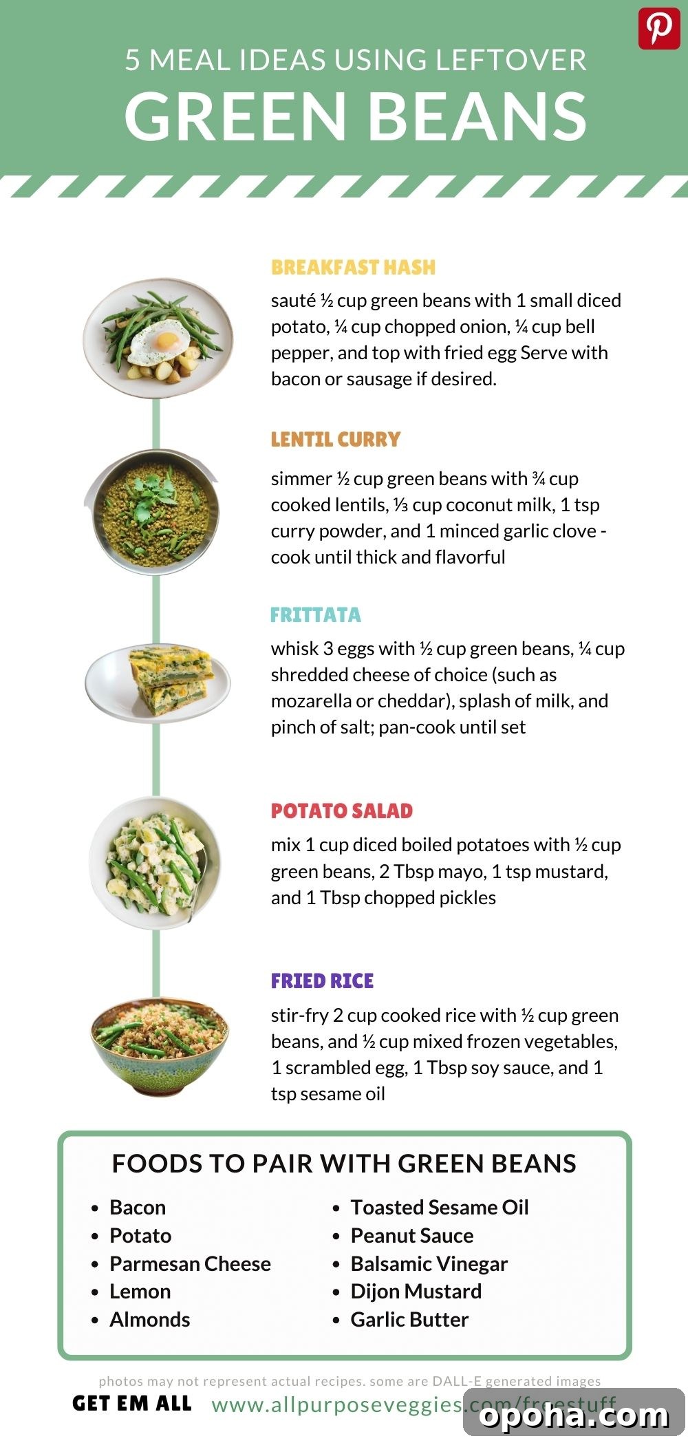 Creamy Peanut-Sauce Green Beans (Air Fryer Recipe) 11 GREEN BEANS Meal Ideas with Leftover Veggies