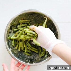 Creamy Peanut-Sauce Green Beans (Air Fryer Recipe) 7 img 35622 7
