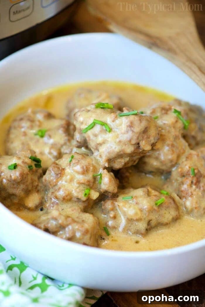 Instant Pot Swedish meatballs recipe easy-homemade-swedish-meatballs