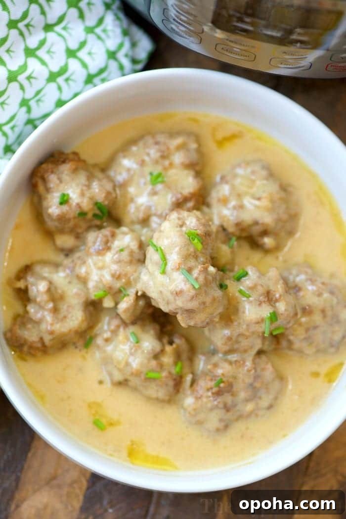 Easy homemade Instant Pot Swedish meatballs easy homemade instant pot swedish meatballs