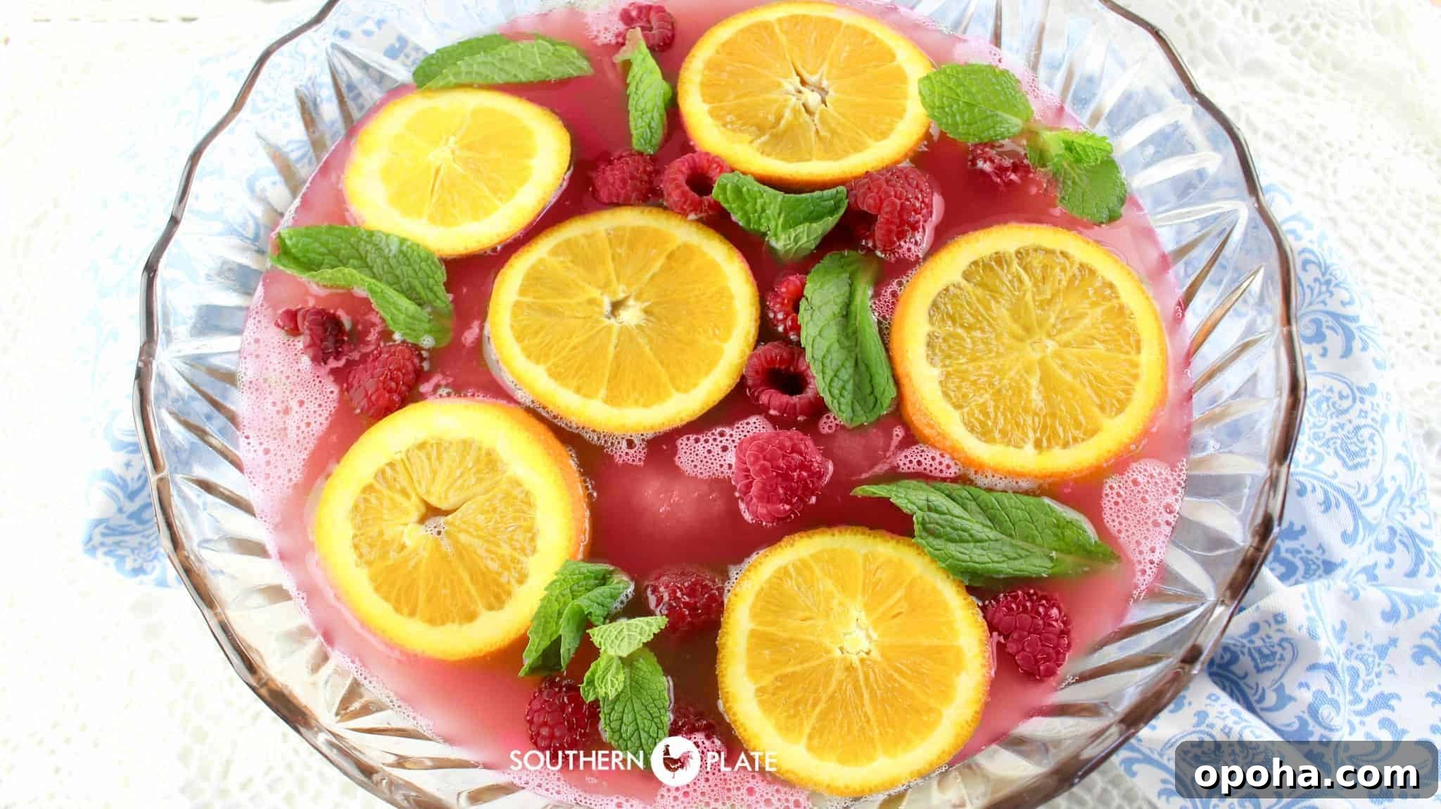 Sparkling Cranberry Wedding Punch — Non-Alcoholic Party Drink 8 img 37451 7